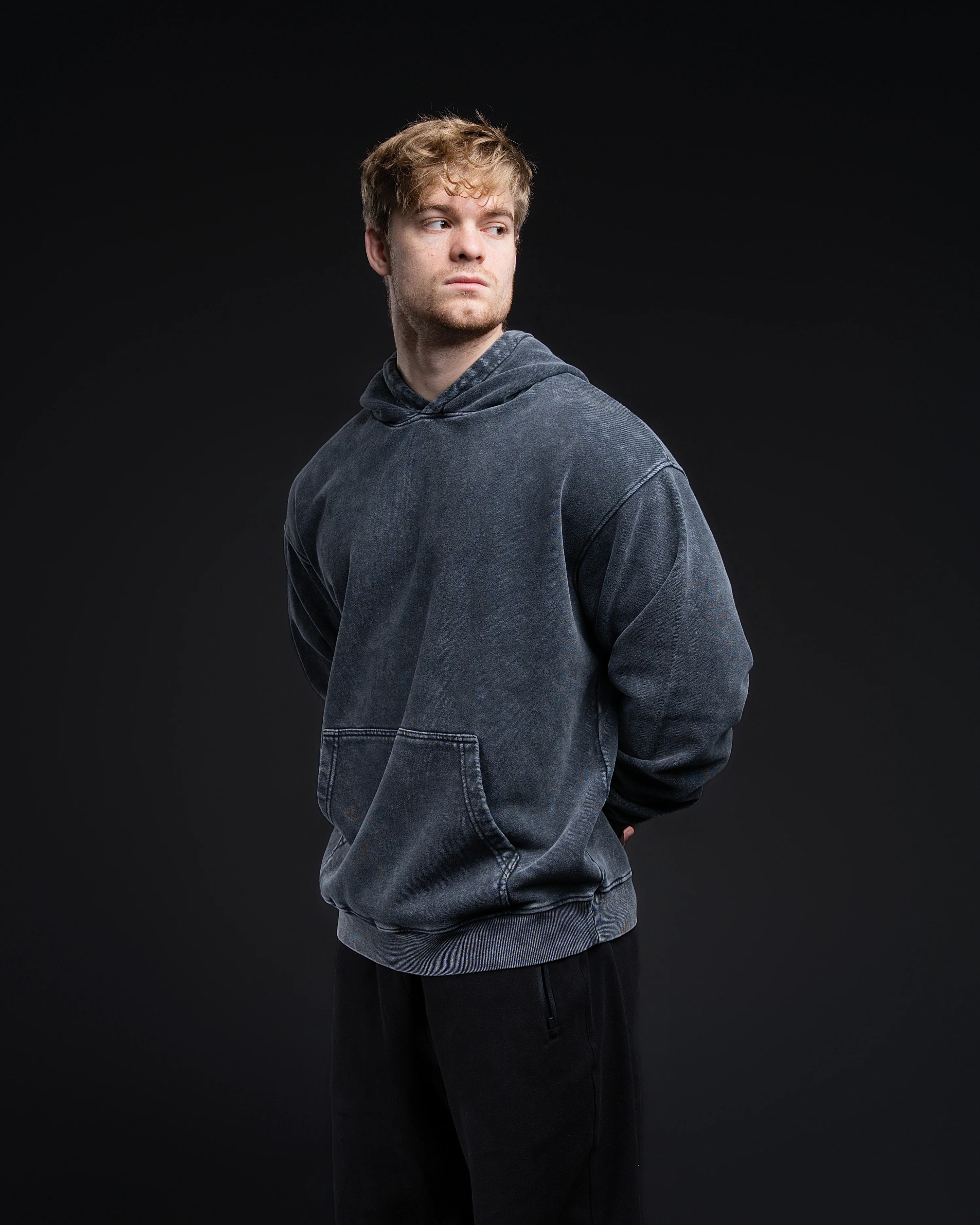 Blank Acid Wash Hoodie - 420 GSM 100% Cotton - Image 4