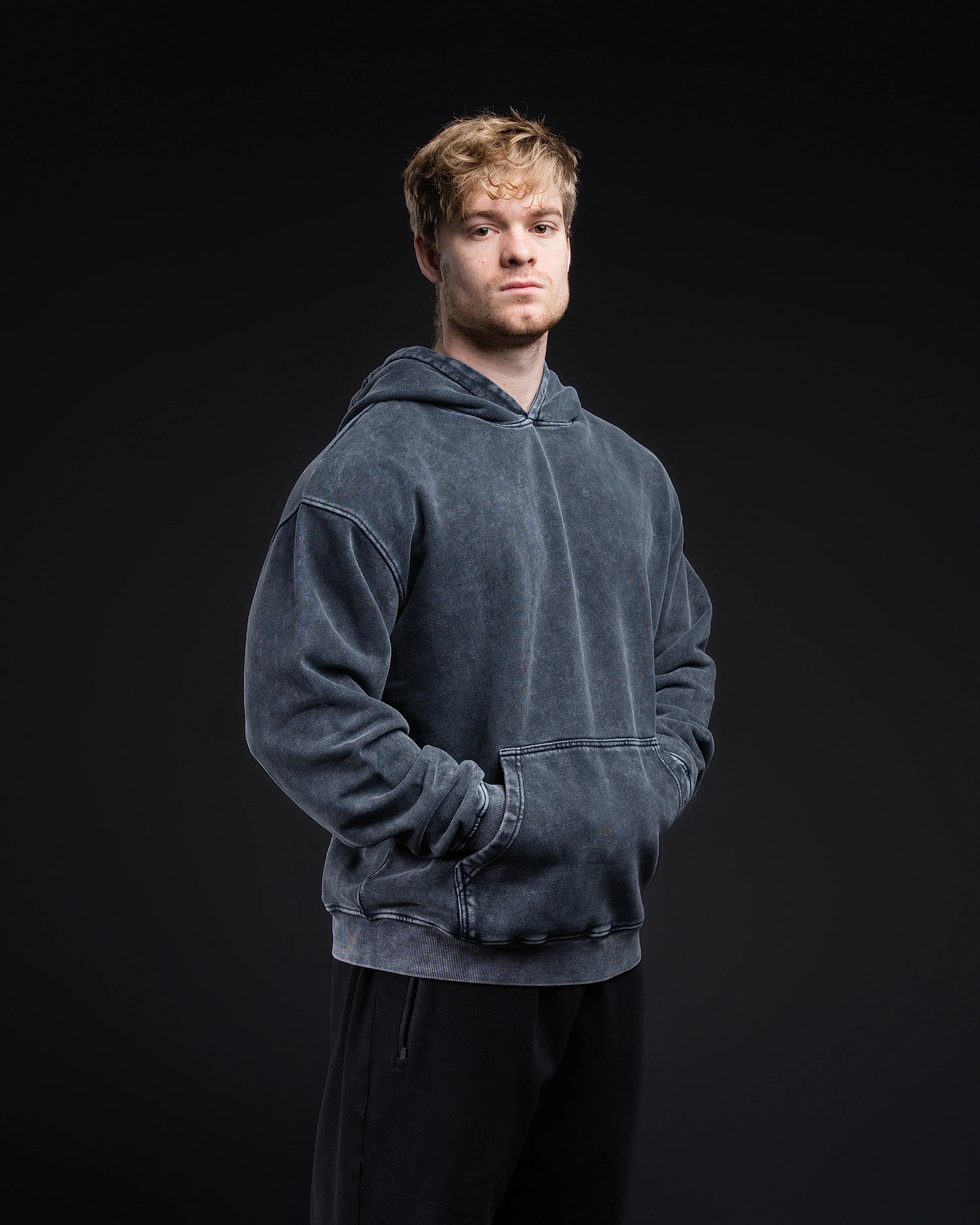 Blank Acid Wash Hoodie - 420 GSM 100% Cotton - Image 6