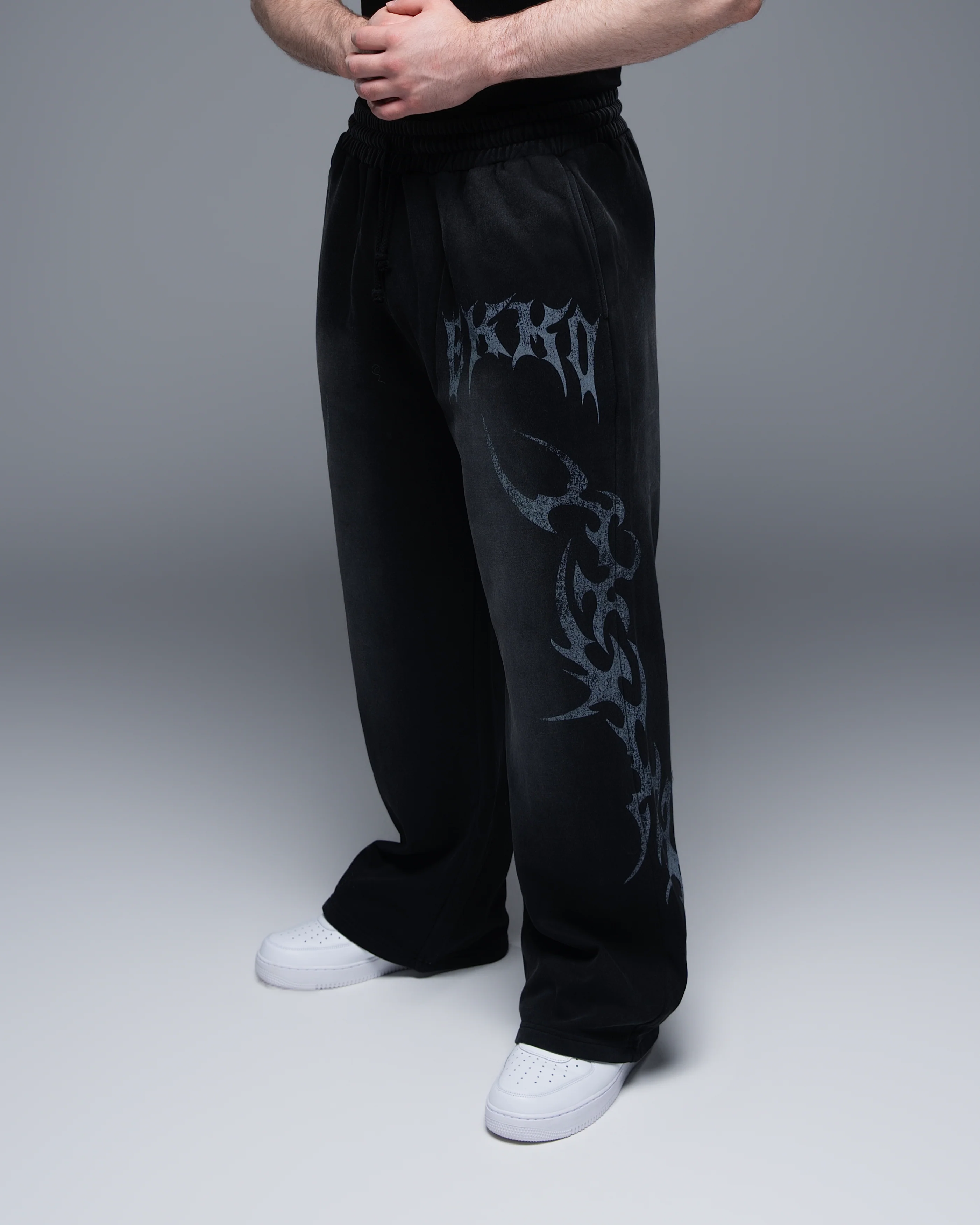 Oversized Acid Wash Fleece Sweatpants - Image 17