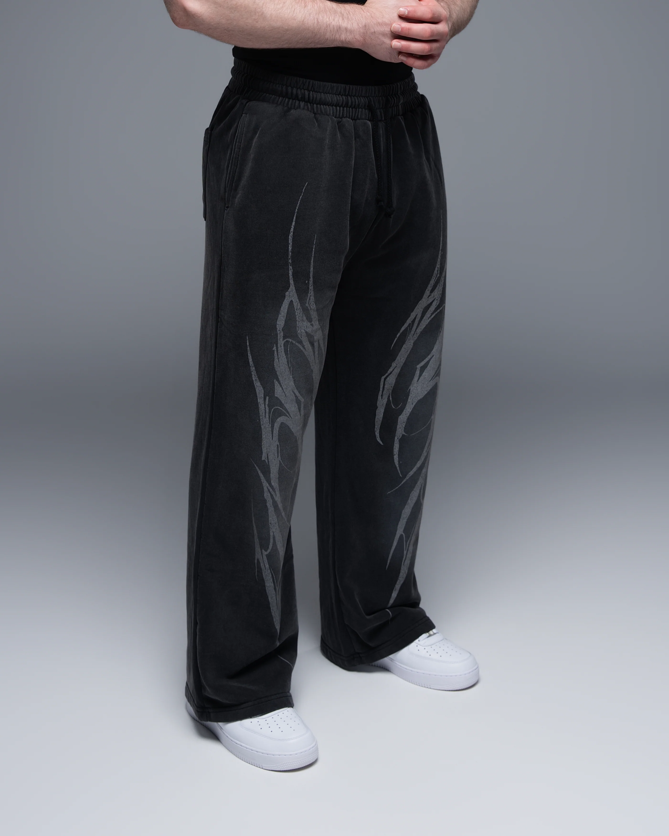 Oversized Acid Wash Fleece Sweatpants - Image 20