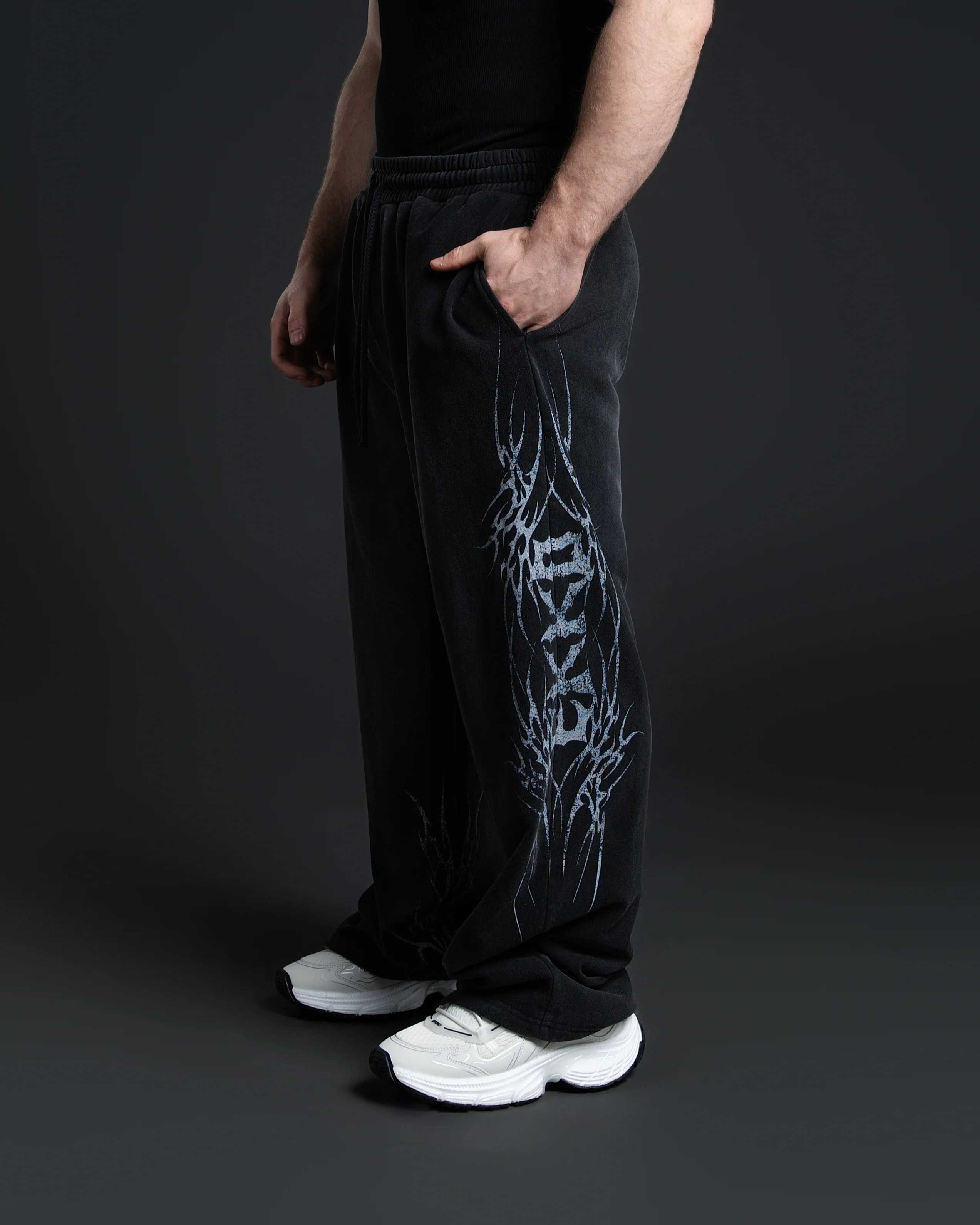 Oversized Acid Wash Fleece Sweatpants - Image 21