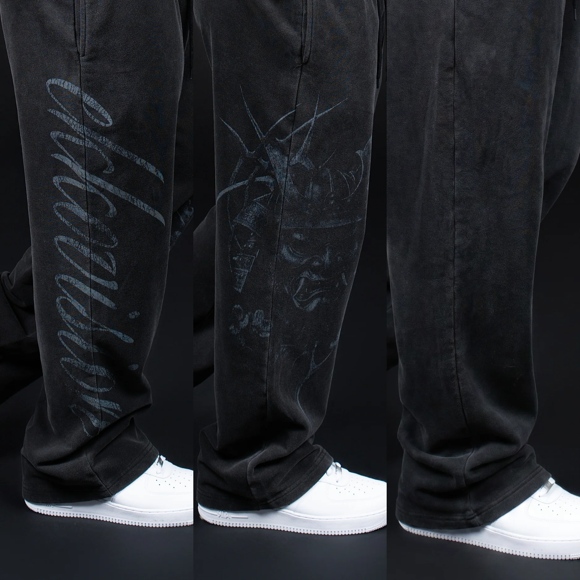 Oversized Acid Wash Fleece Sweatpants - Image 3