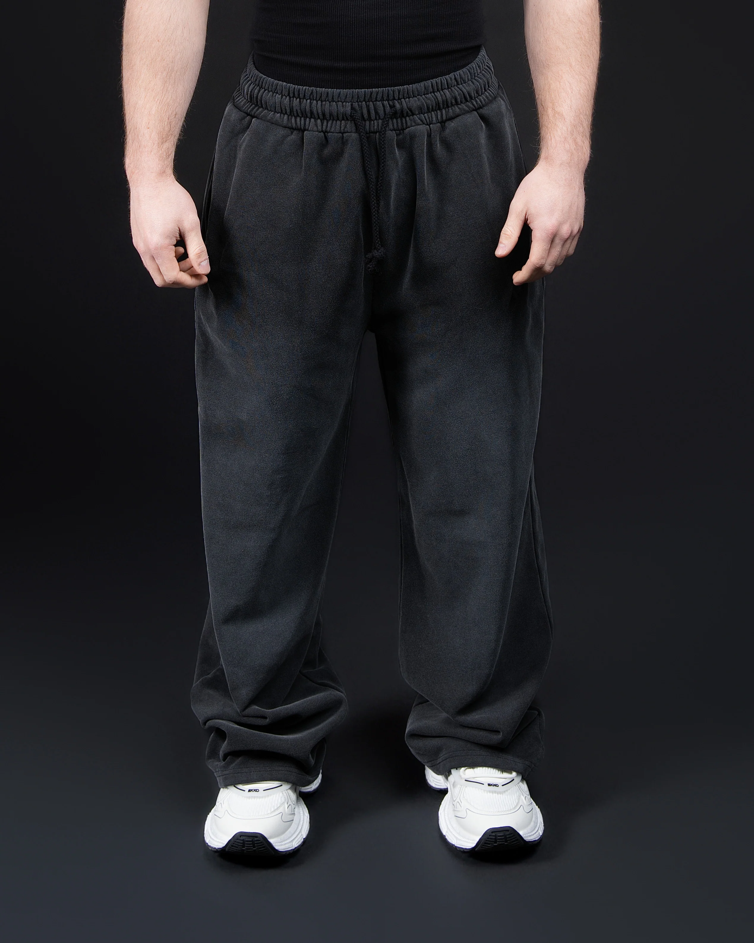 Oversized Acid Wash Fleece Sweatpants - Image 6