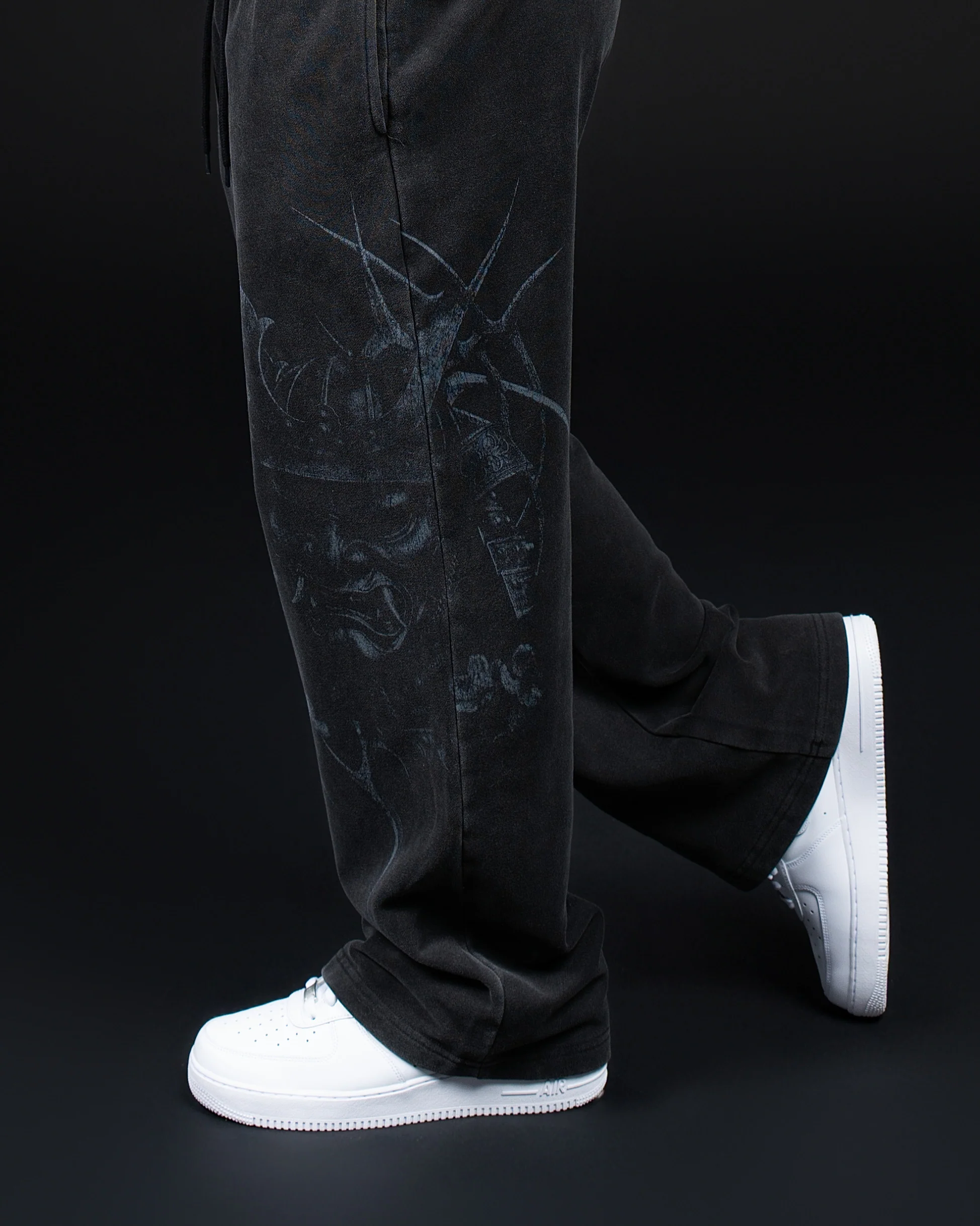 Oversized Acid Wash Fleece Sweatpants - Image 8