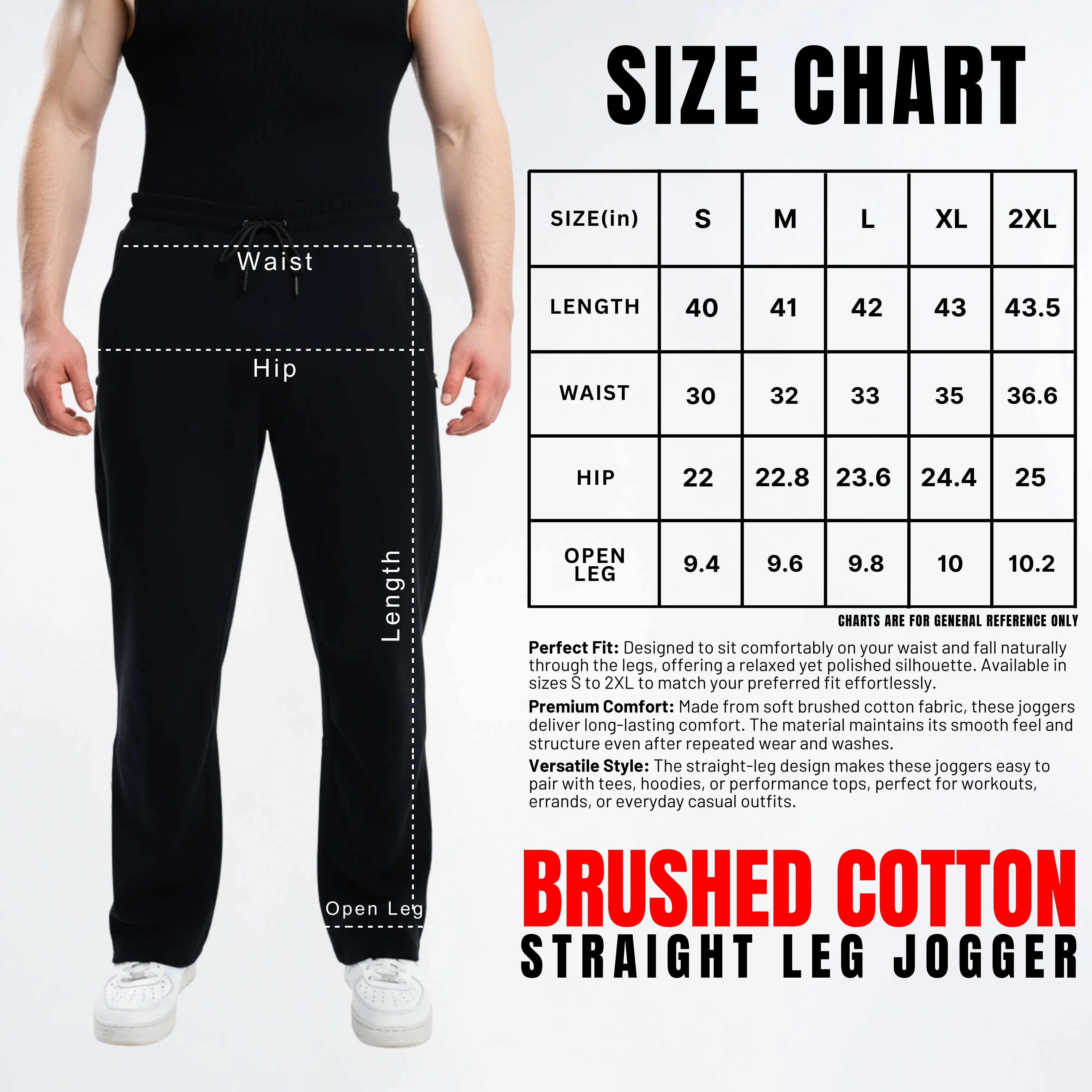 Brushed Cotton Straight Leg Jogger - Image 6