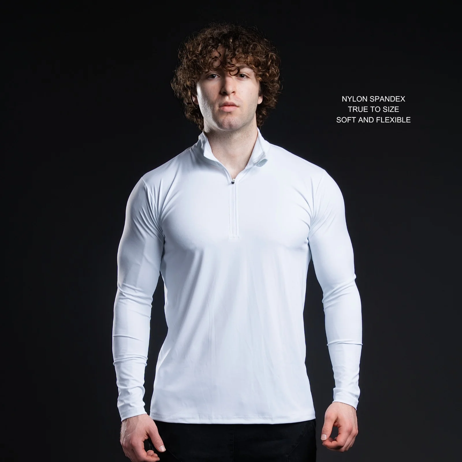 Brushed Nylon Quarter Zip