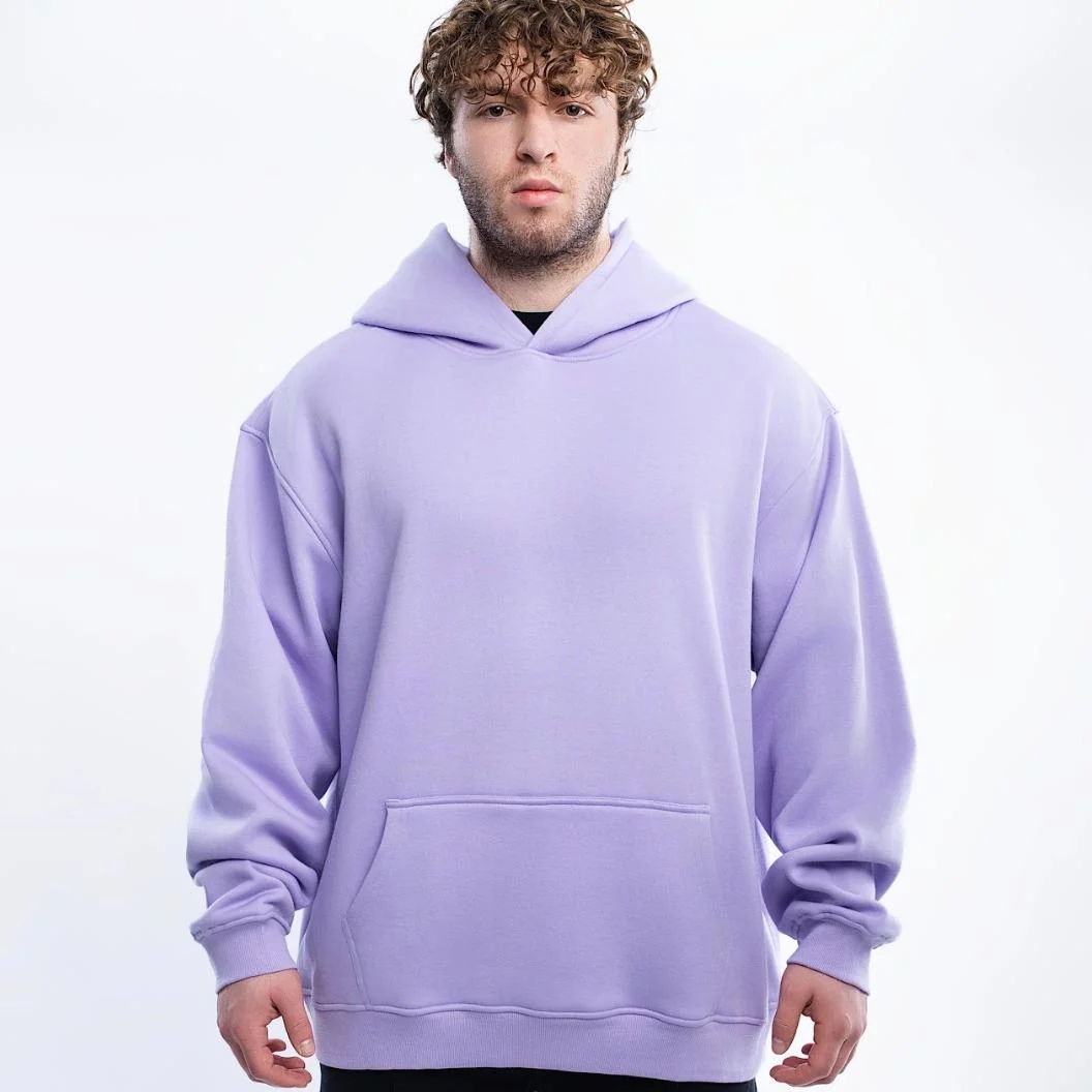CLEARANCE Blank Polar Fleece Hoodie 380 GSM - Image 12