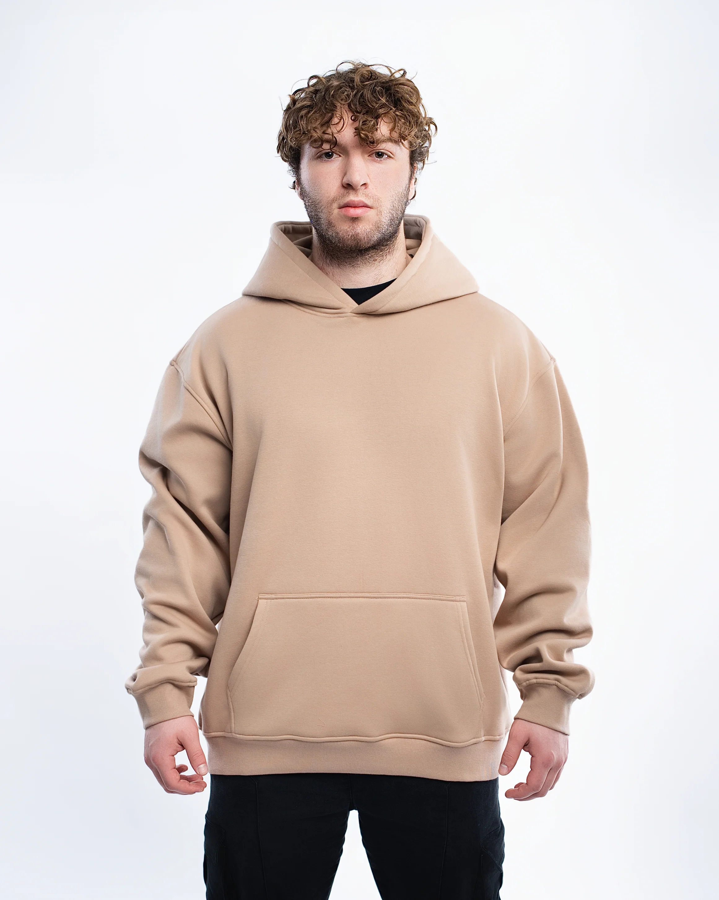 CLEARANCE Blank Polar Fleece Hoodie 380 GSM - Image 15