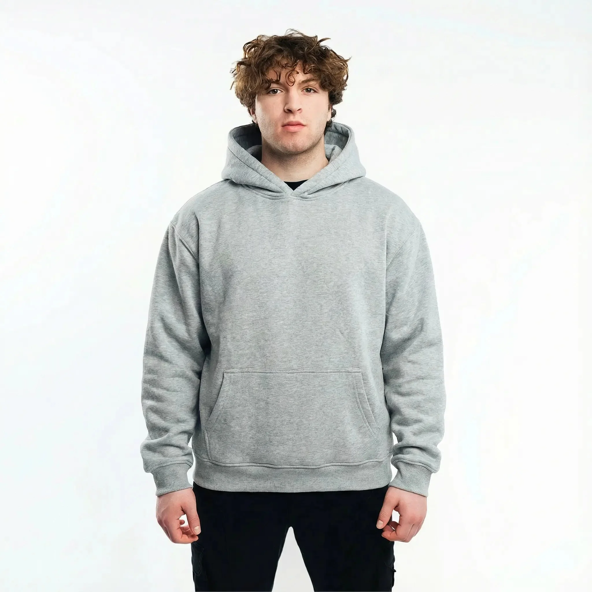 CLEARANCE Blank Polar Fleece Hoodie 380 GSM - Image 21