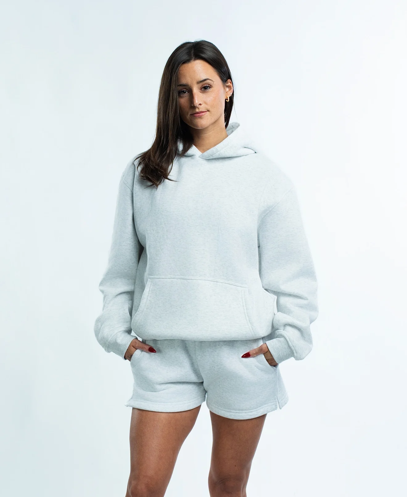 CLEARANCE Blank Polar Fleece Hoodie 380 GSM - Image 4