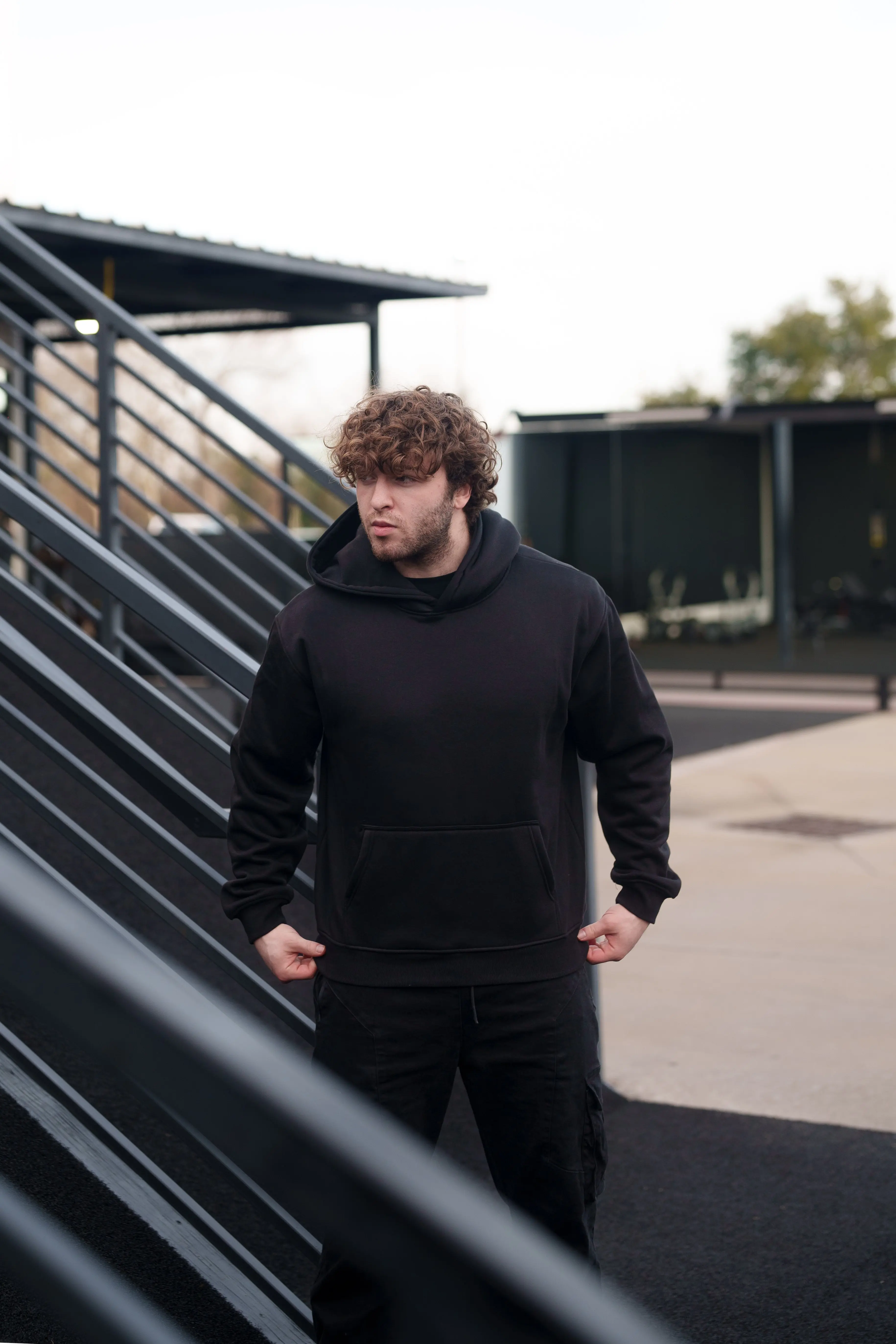 CLEARANCE Blank Polar Fleece Hoodie 380 GSM - Image 9