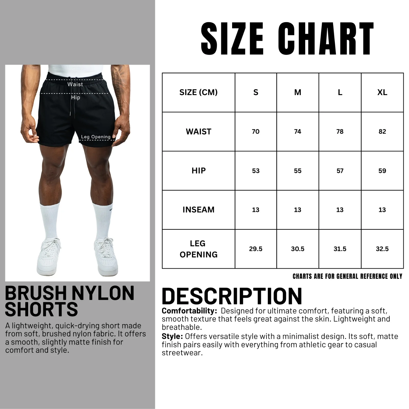 EKKO Blank Brushed Nylon Shorts - Image 3