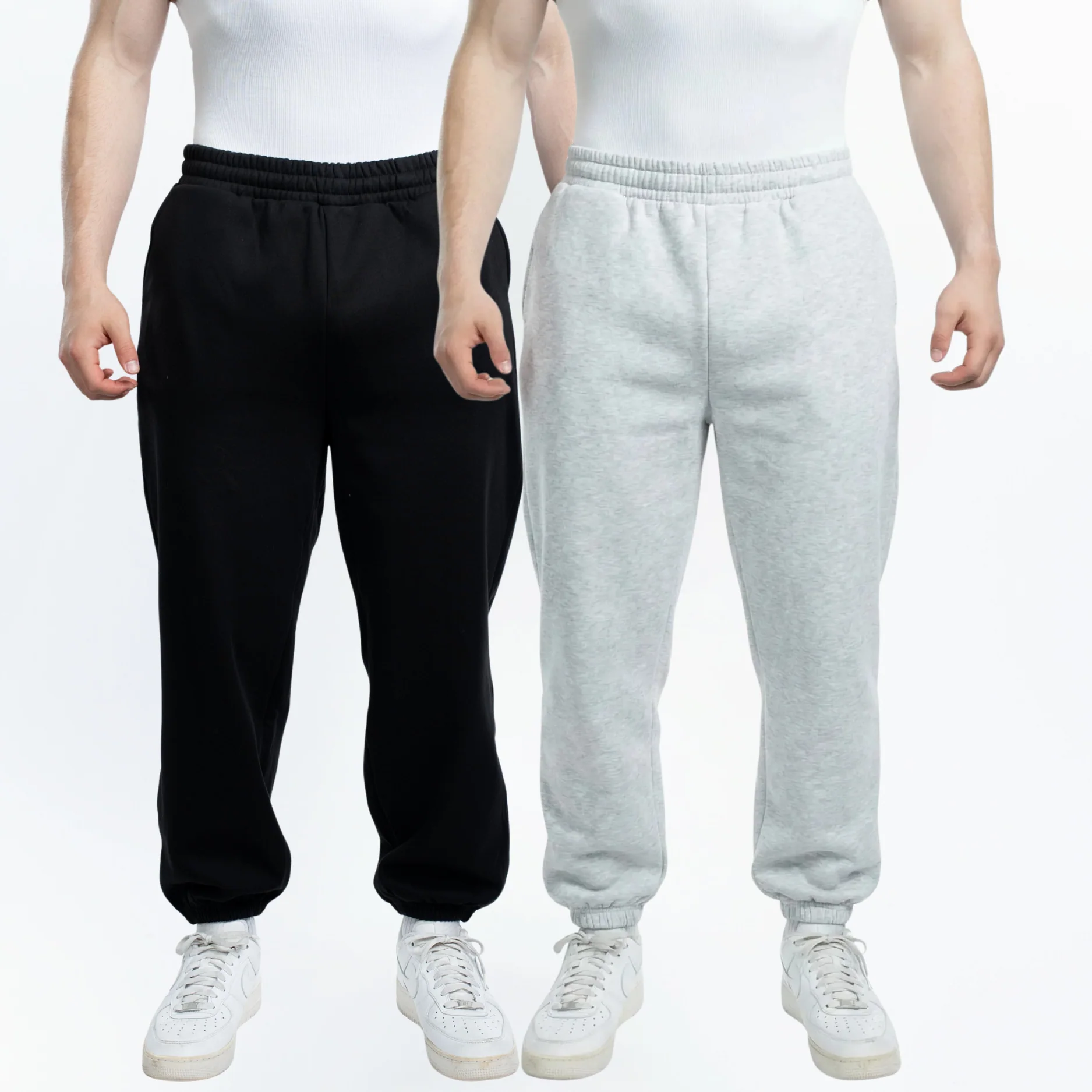 CLEARANCE Blank Polar Fleece Cuffed Sweatpants - Image 3