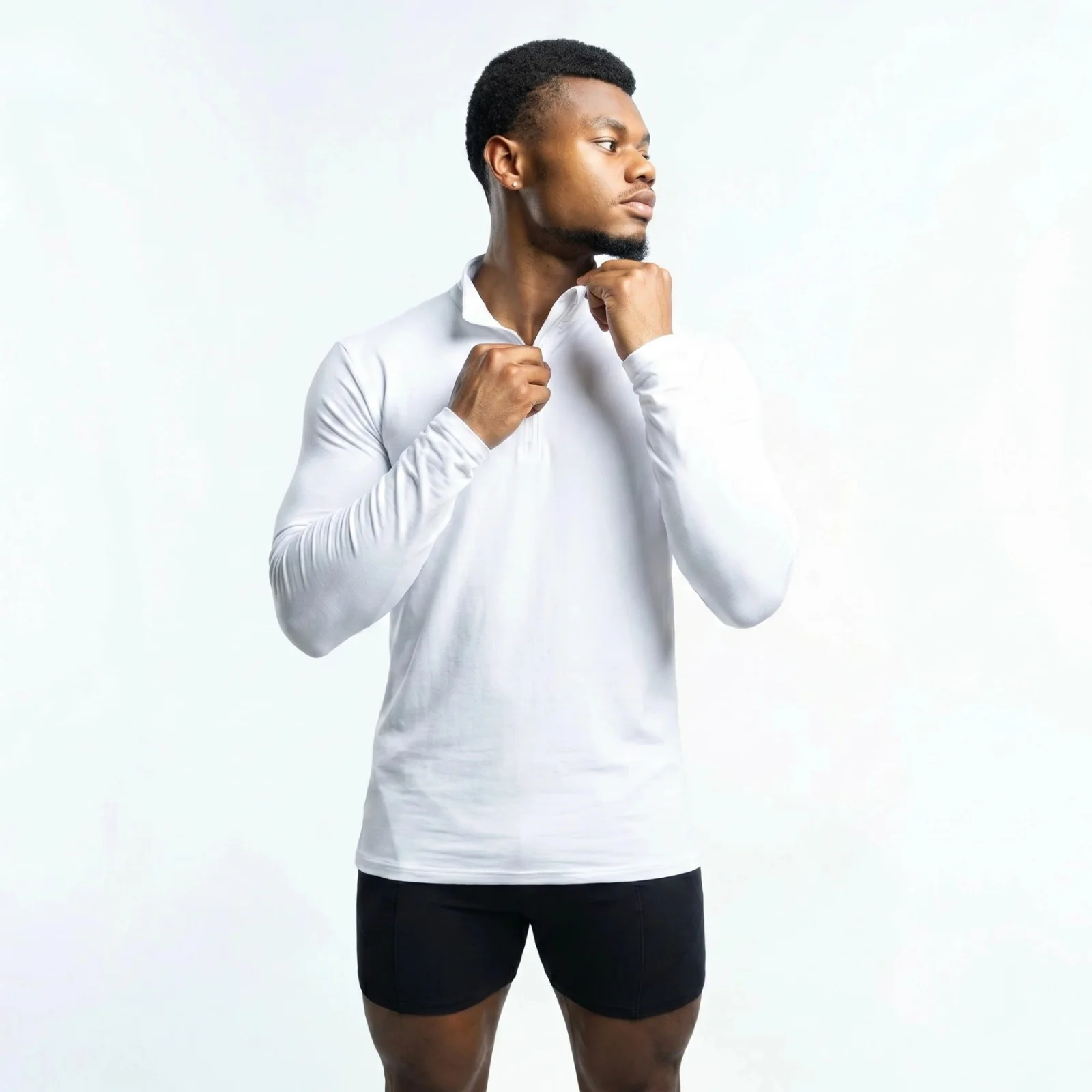 CLEARANCE  Blank RAYON Quarter Zip 280GSM - Image 3