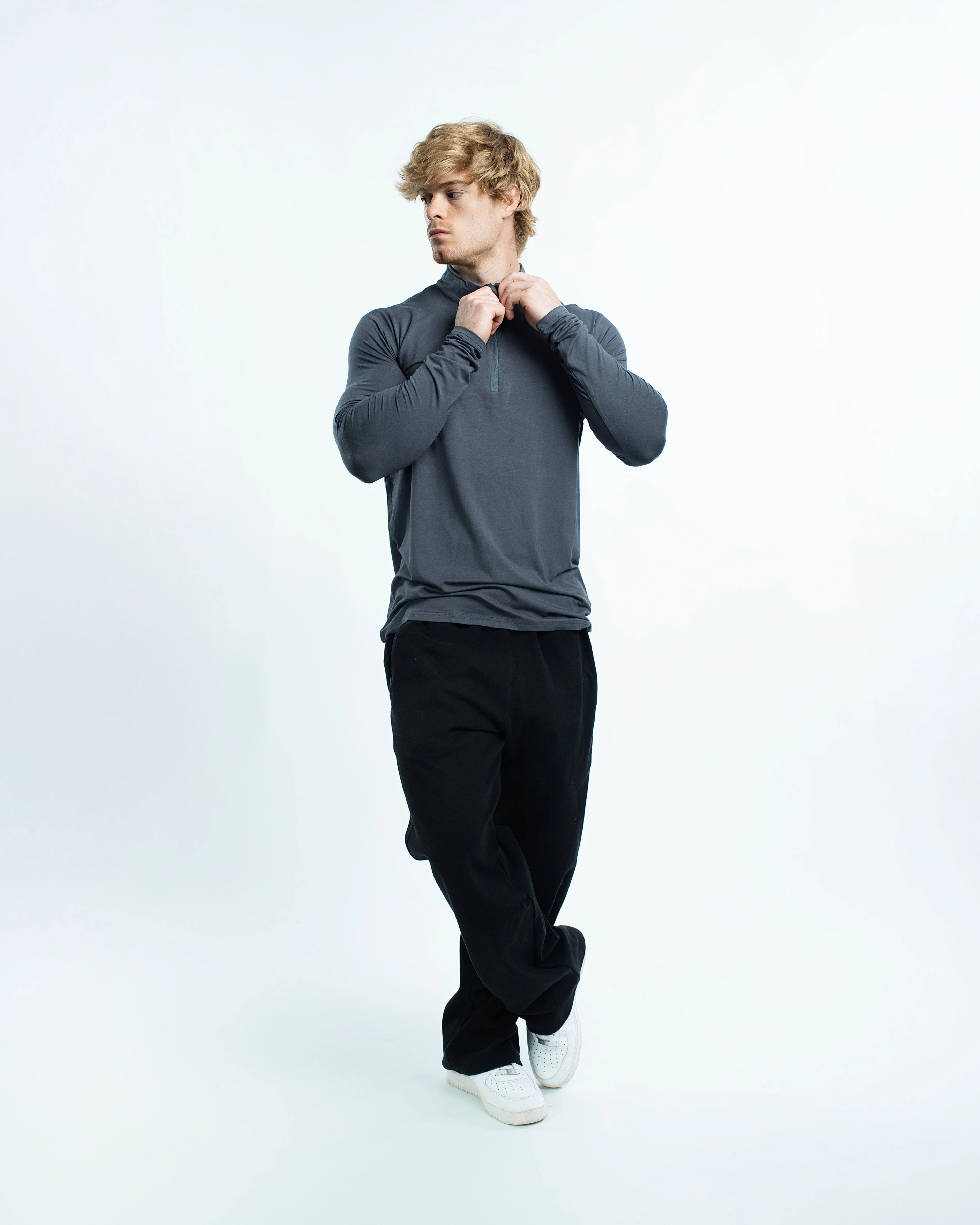 CLEARANCE  Blank RAYON Quarter Zip 280GSM - Image 5