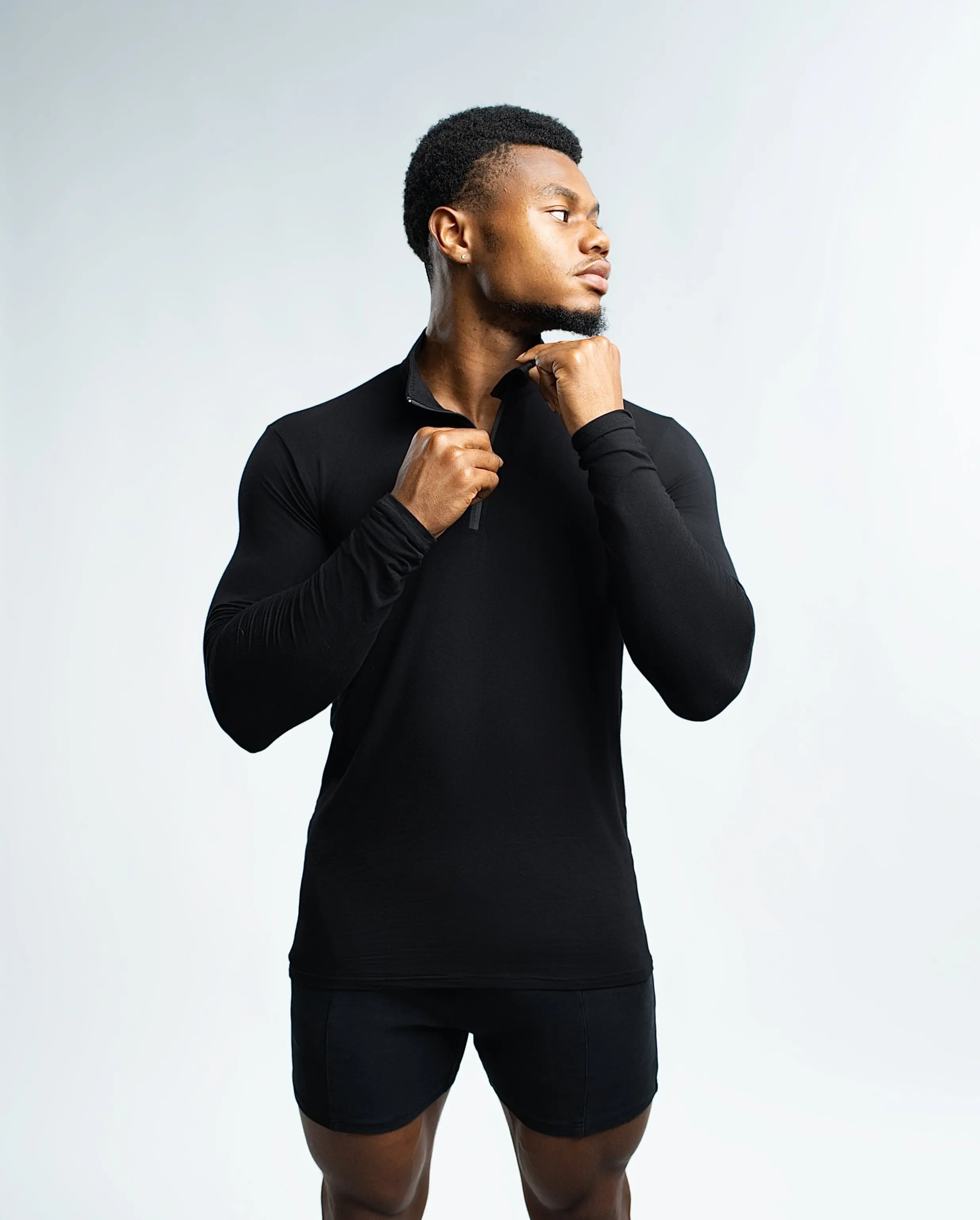 CLEARANCE  Blank RAYON Quarter Zip 280GSM - Image 6