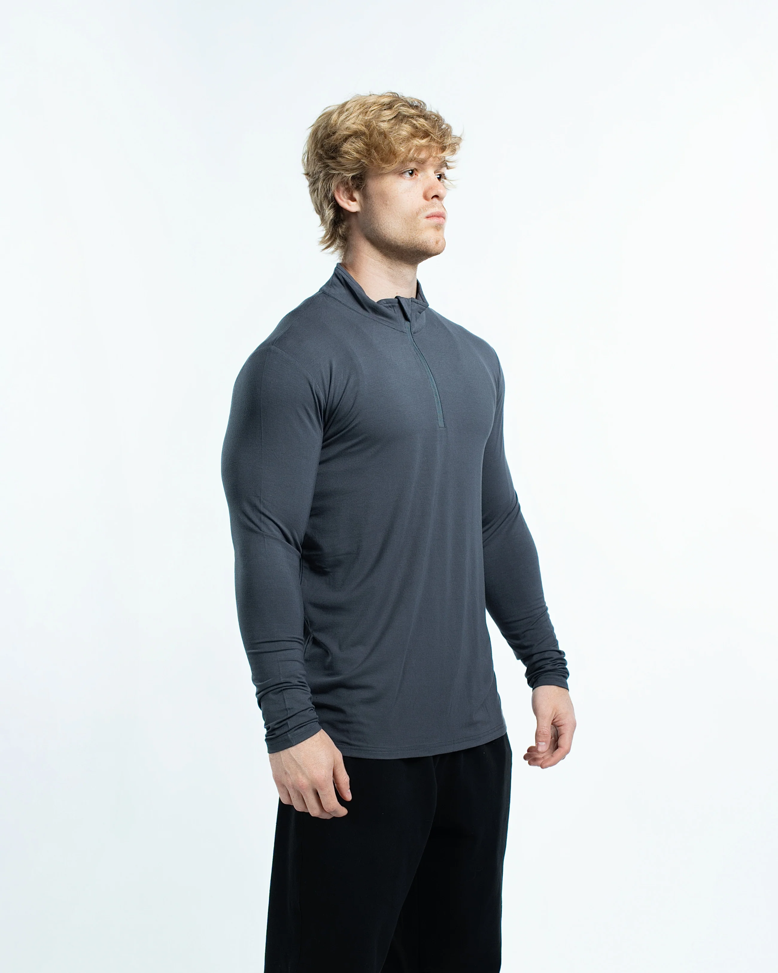 CLEARANCE  Blank RAYON Quarter Zip 280GSM - Image 8