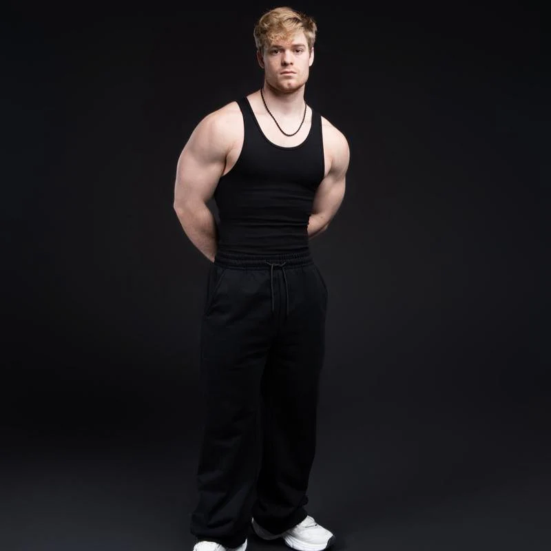 CLEARANCE Blank Terry Fleece Sweatpants - Image 4