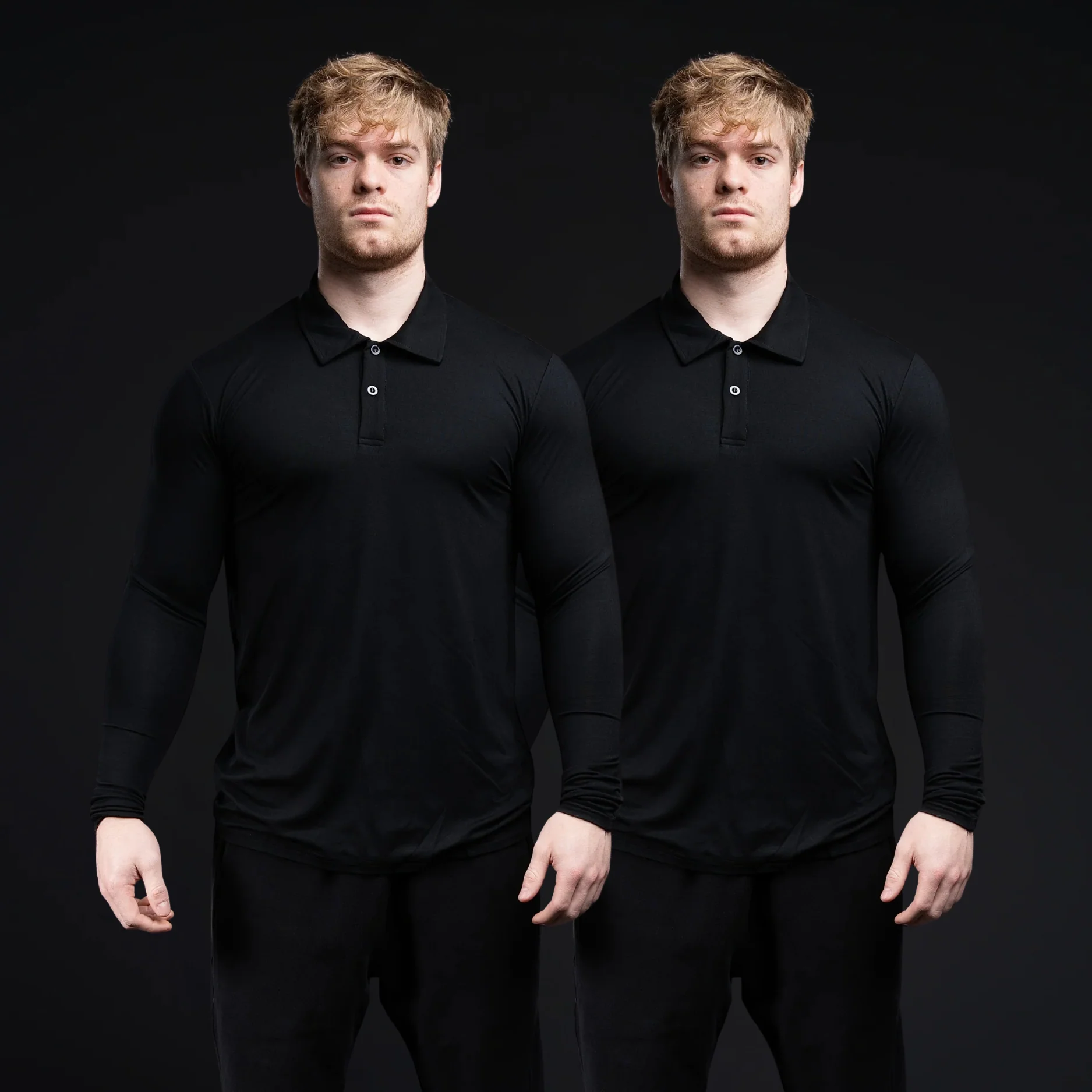 CLEARANCE Long Sleeve Blank Polo - Image 10