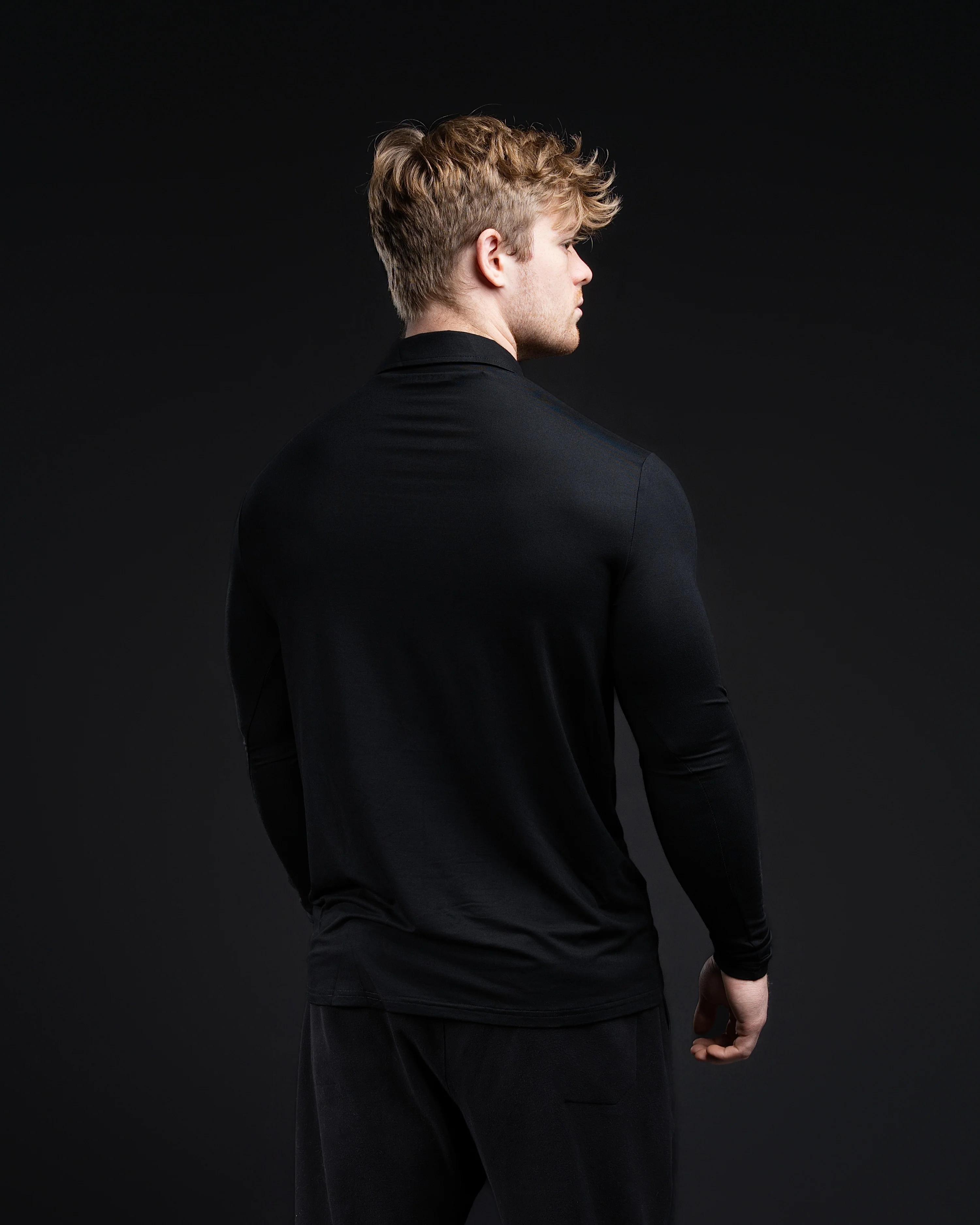 CLEARANCE Long Sleeve Blank Polo - Image 5