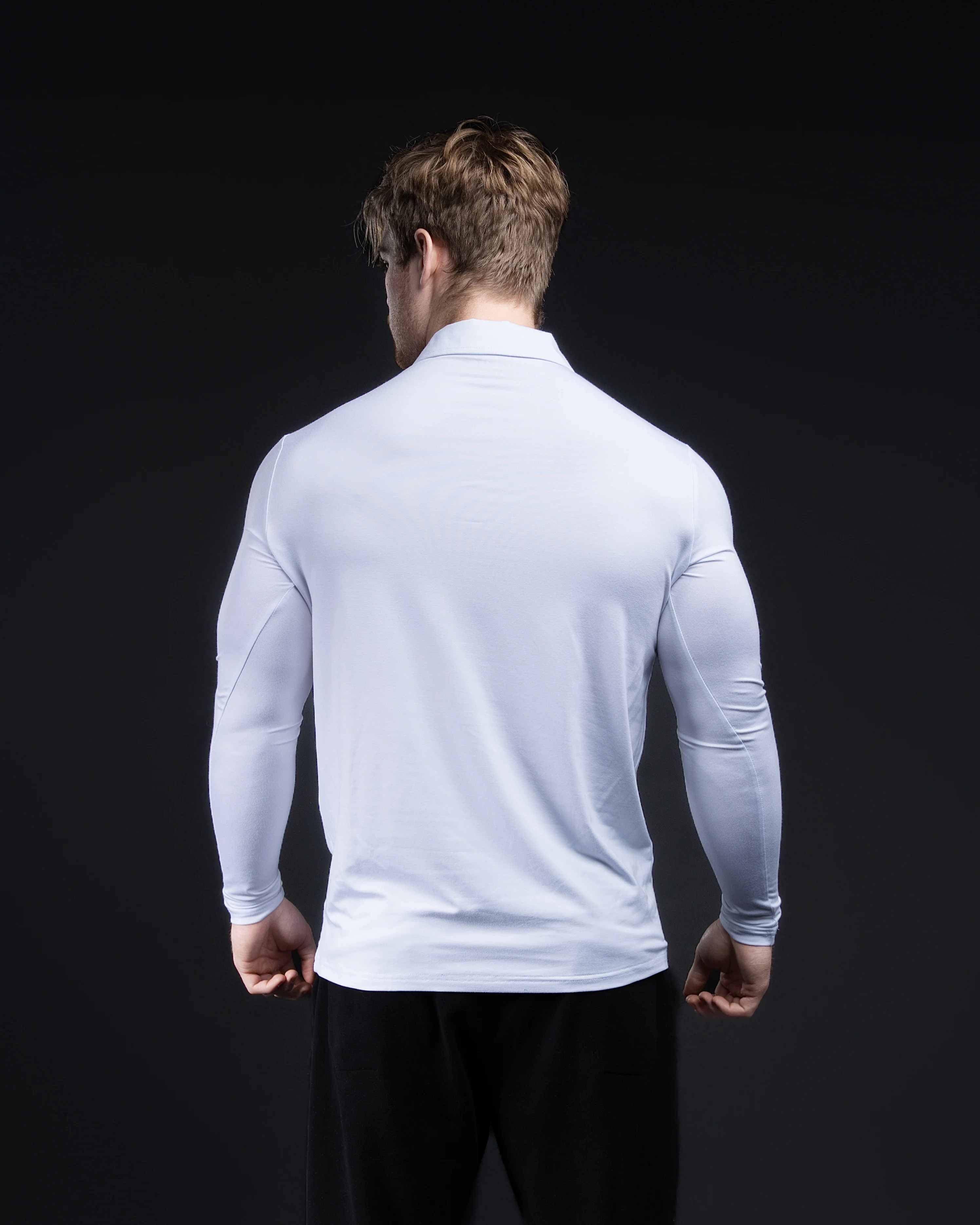 CLEARANCE Long Sleeve Blank Polo - Image 6