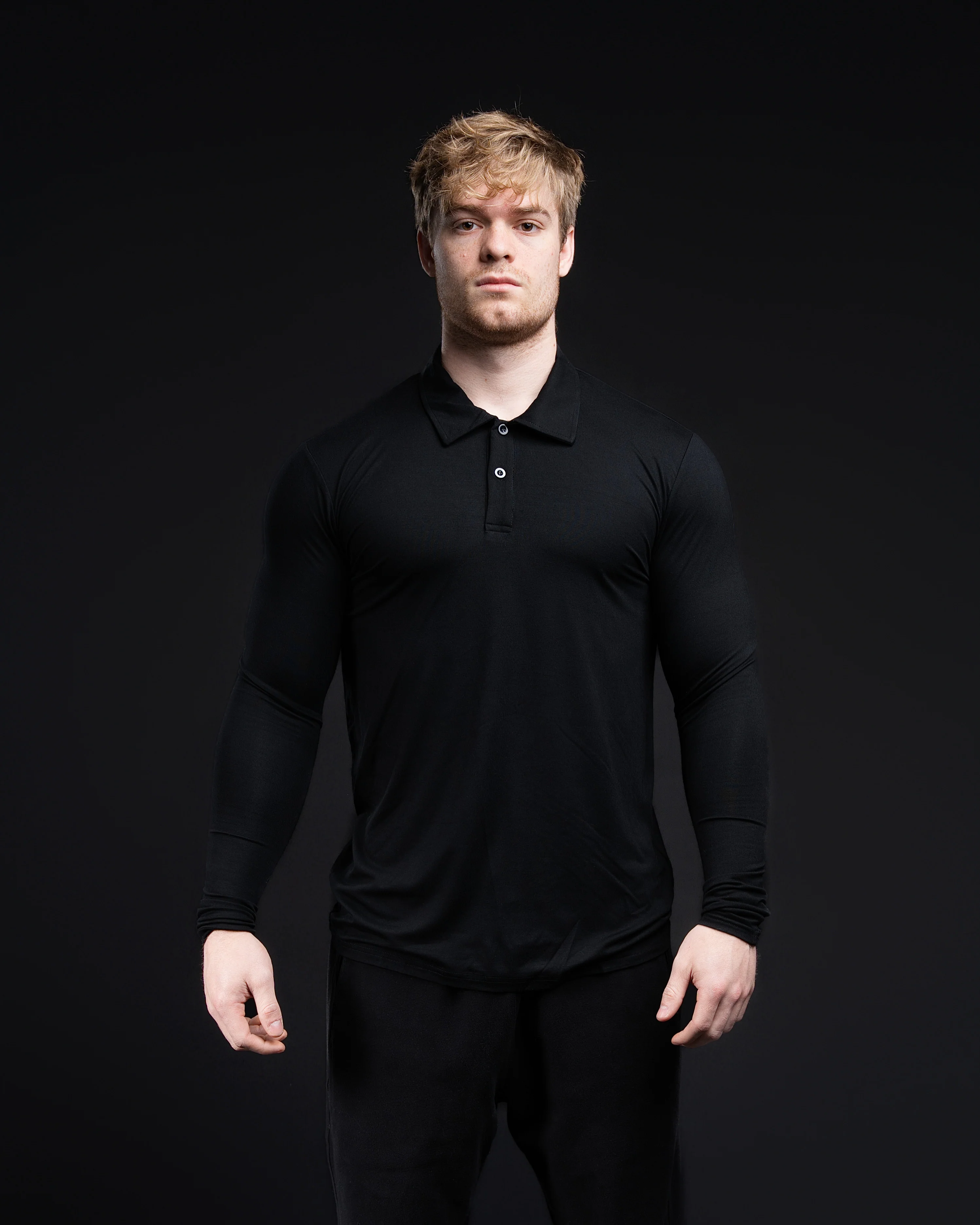CLEARANCE Long Sleeve Blank Polo - Image 9