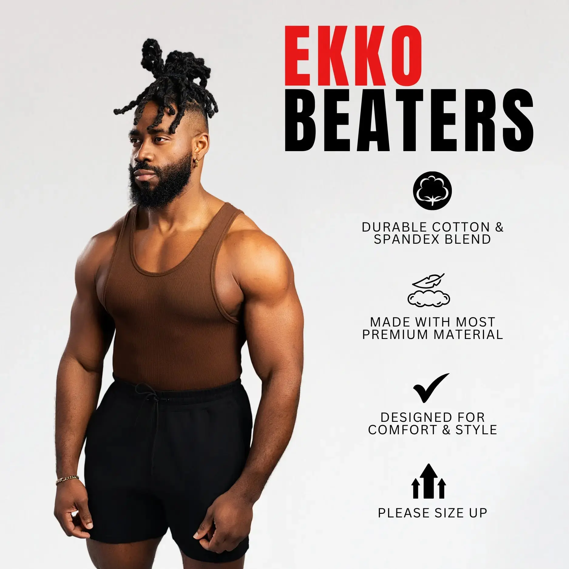 EKKO TALL BEATERS (Please Size up) Cotton Spandex 340gsm
