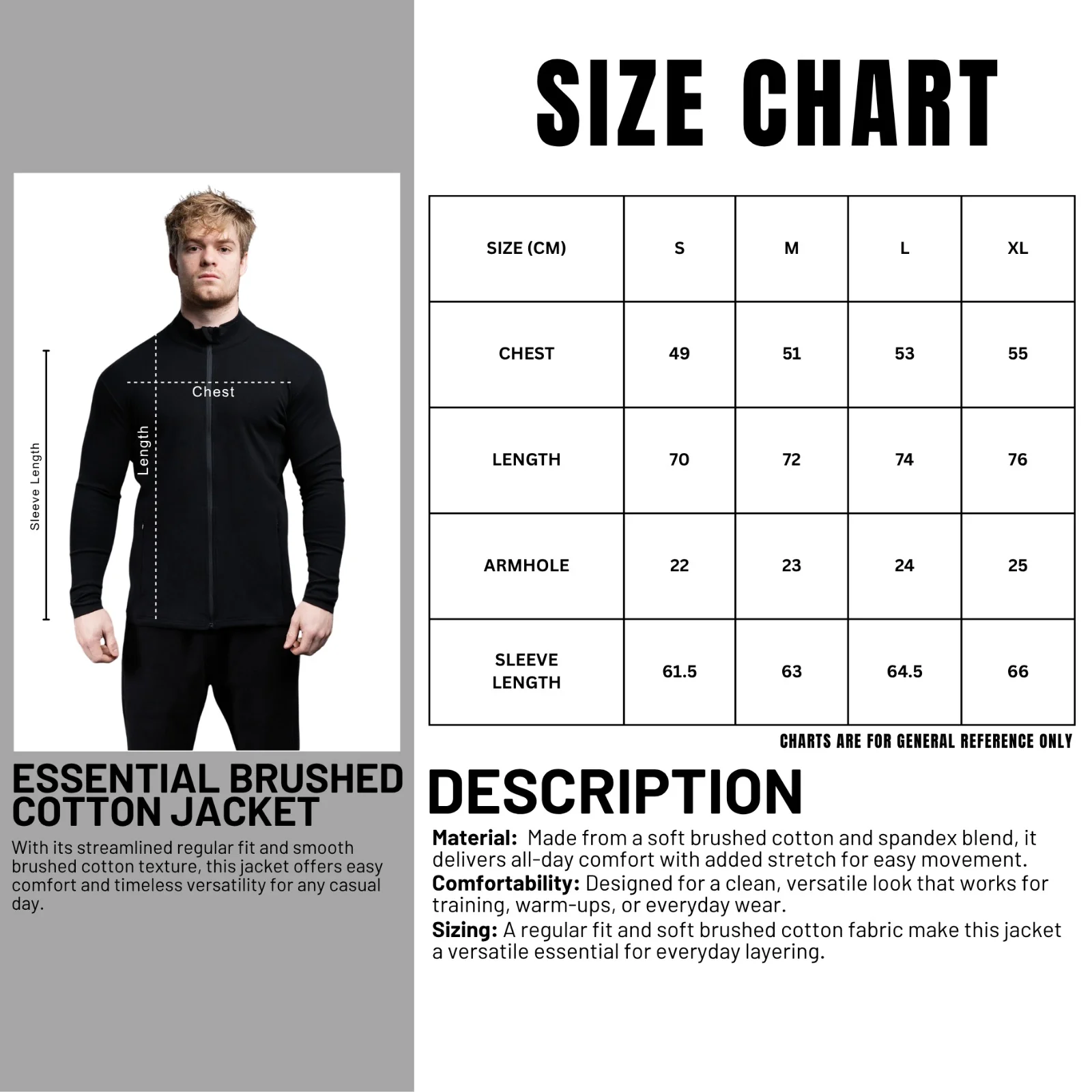 CLEARANCE Essential Brushed Cotton Jacket - Image 2