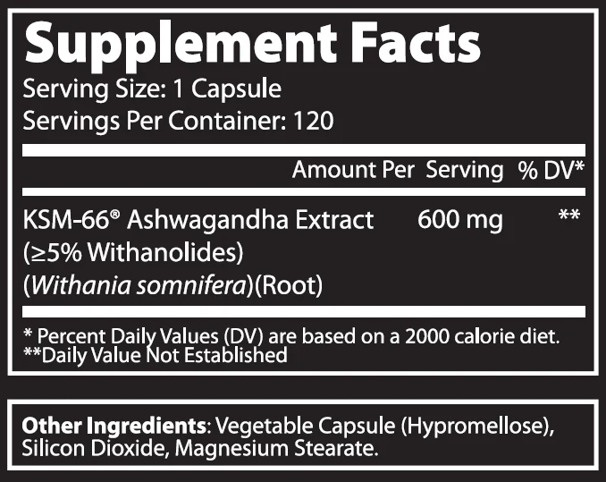 KSM-66 Ashwagandha 120 Servings - Image 2