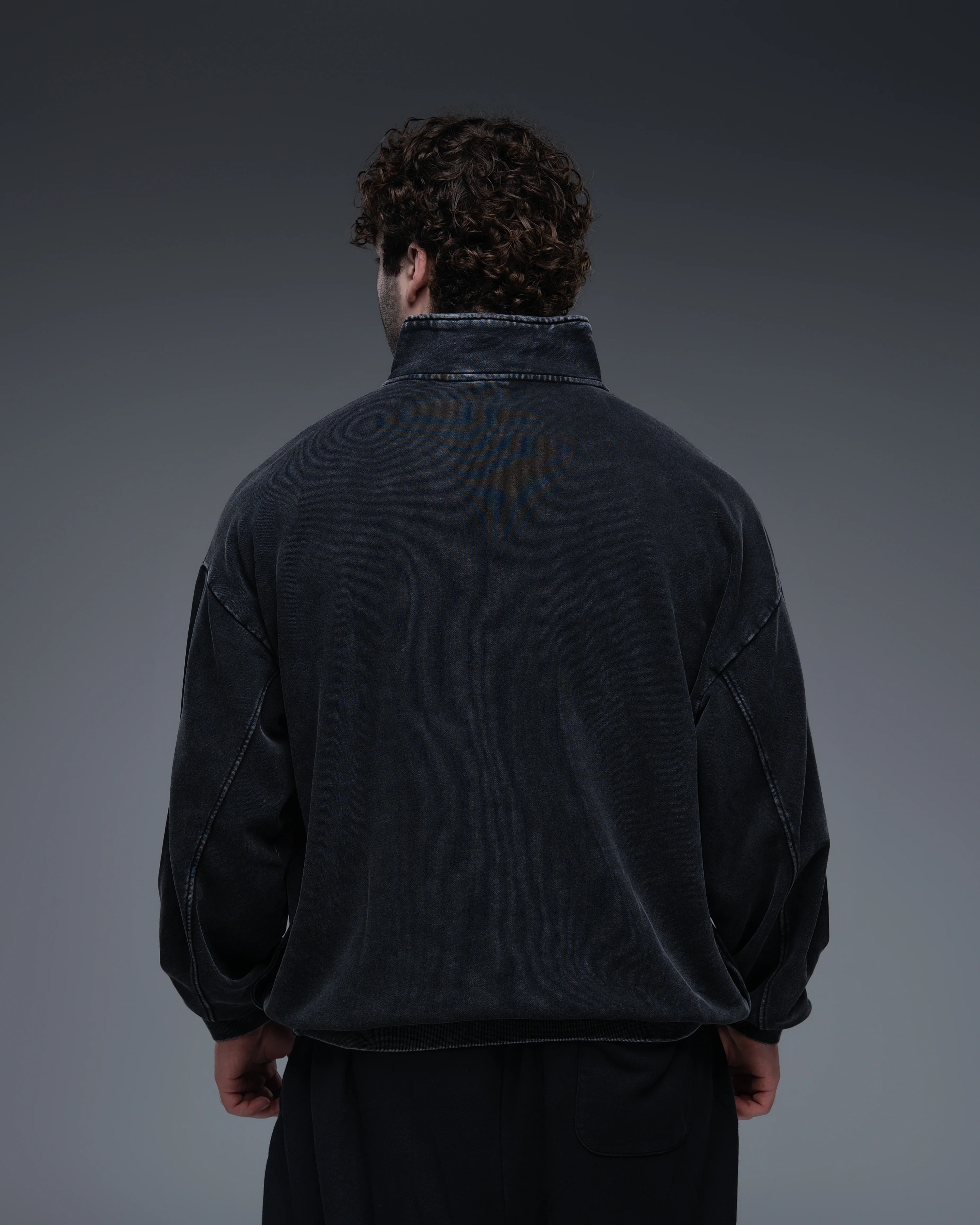 Oversized Terry Cotton Quarter Zip 100% Cotton - Image 5