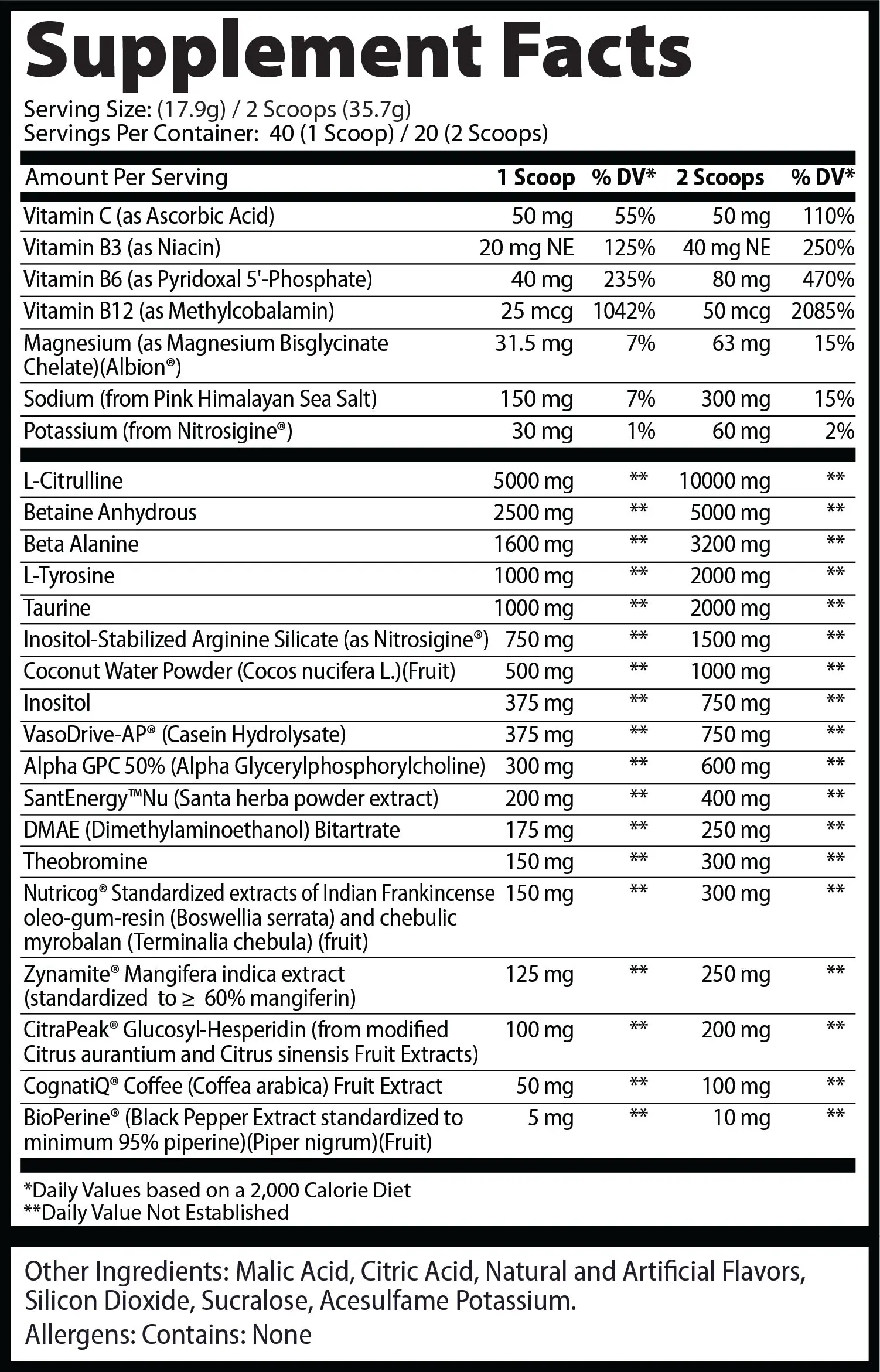 EKKO SATORI 5.0 Face Off Preworkout - STIM FREE - Image 7
