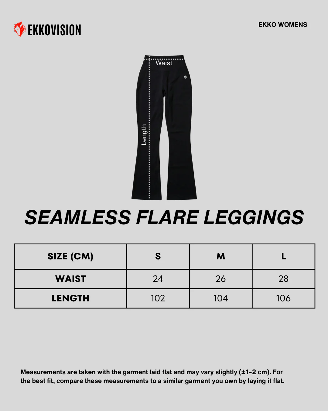 Ekko Womens Everyday Seamless Flare Leggings - Image 9